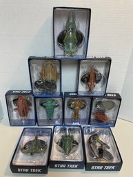 10 X Eaglemoss, LTD  Star Trek Models. (#13)