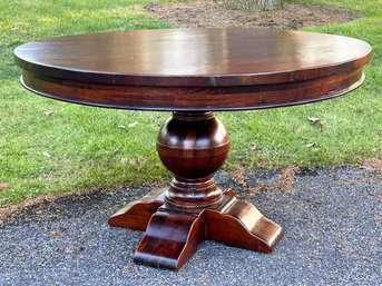 A Pedestal Base 17TH C. PRIORY ROUND DINING TABLE By Restoration Hardware