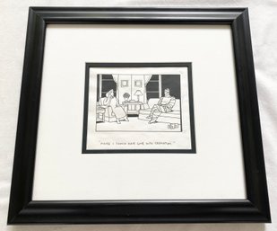 New Yorker Cartoon: Original Artwork, Signed By Artist, Bruce Eric Kaplan ('G')