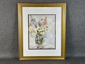 An Original Still Life, Watercolor, Signed