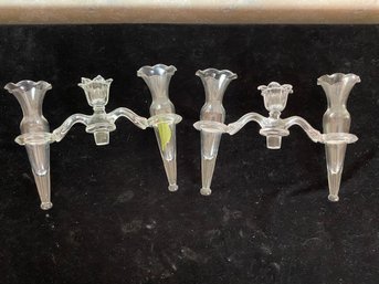 Glass Wall Hanging Candlestick Holder