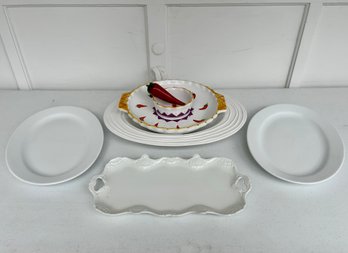 Collection Of Serving Platters By Kaiser, I. Patrizi, Mesa International, Pier 1 And More