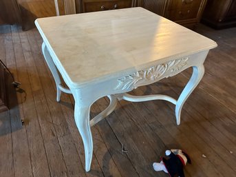 Cream White Painted Vintage Table