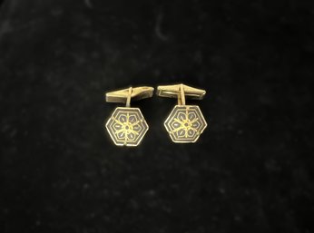 Antique Damascene Cufflinks