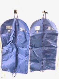 Pair Of Promotional Corporate Swag Garment Bags