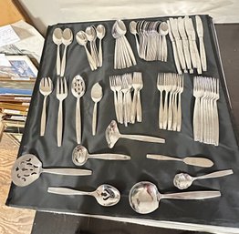 94 American Stainless USA, Japan N.S.C.O Stainless Steel Spoons, Forks, Knifes, Serving Spoons 8.4 Lbs   MS-D4