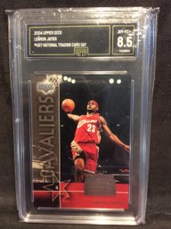 2004 Upper Deck National Trading Card Day LeBron James GMA Graded 8.5 - M