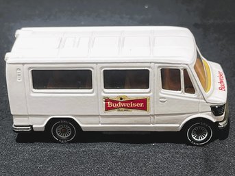 SIKU 1980's Budweiser 1:55 Scale Die Cast Mercedes 208 Truck/Van-West Germany-Back Doors Open