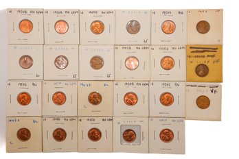 Mix Lot Of Wheat Penny