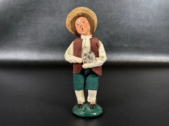 Collectible Holiday Decor: Vintage Byers' Choice Figure, The Carolers Collection #6