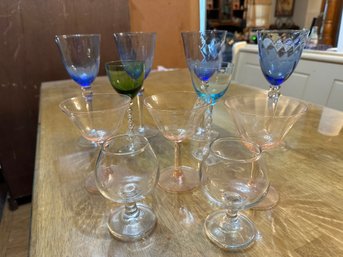 Group Of Cocktail Glasses