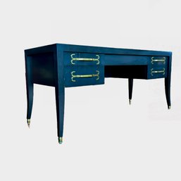 A Custom Made Lacquered Statement Desk - Modern Take On Neoclassical Style