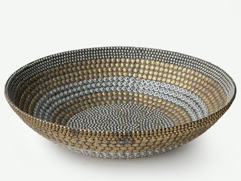 An Art Metal Fruit Bowl By Kim Seybert
