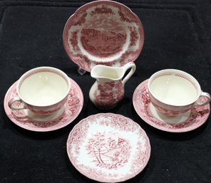 Mixed Porcelain Including Early Johnson Brothers, Royal Staffordshire, Churchill, Etc.