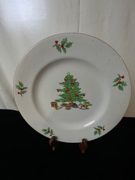 Meiwa China Home For The Holidays Christmas Tree Dinner Plate
