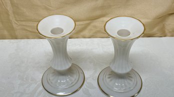 A Pair LENOX Candlesticks - Approximately 6'H