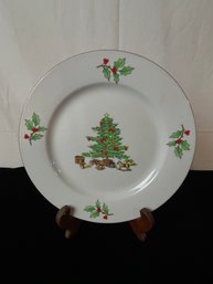 Meiwa China Home For The Holidays Christmas Tree Dessert Plate