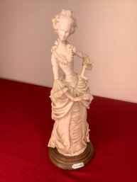 Vintage G. Armani (Italian) Resin Statue ~ Lady In Dress