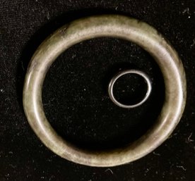 Antique Jade Bracelet And Ring