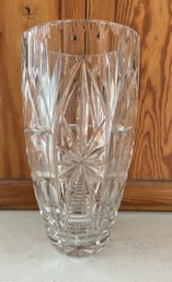 Tall Crystal Vase With Intricate Cuts  - Similar To Marquis Sparkle Vase - 10'Tall