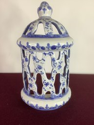 Blue And White Portugal Wall Sconce Decor