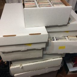 8 Boxes Loaded With Thousands Of Sports Trading Cards - L (LOCAL PICK-UP ONLY)