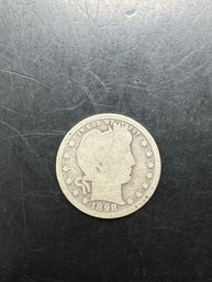 1898 Barber Silver Quarter