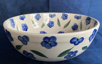 10 Inch Gibson Bowl Blue Flowers
