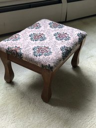 Floral Cushioned Foot Stool