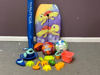 Summer Fun: Nautica UPF 50 Beach Umbrella, Sand Toys & More