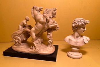 Pair Of Roman Replica Display Figurines