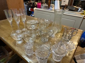 Huge Lot Of Glass And Crystal