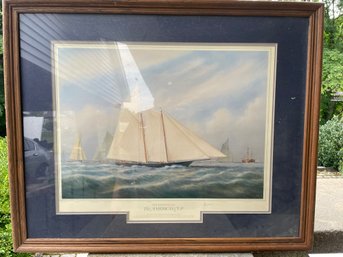 The Paintings Of The Americas Cup Boat Print