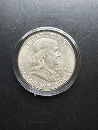 1962 Benjamin Franklin Silver Half Dollar