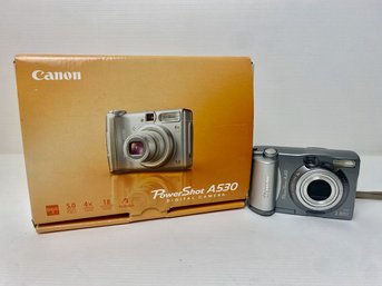 Two Canon PowerShot Cameras: A530 And A40