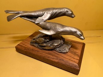 Limited Edition Pewter Sea Lions - Lance Pewter