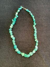 Natural Turquoise Nugget Necklace #2