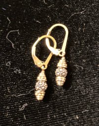 New Pair Of Pretty Little Earrings Gold And Silver Tones