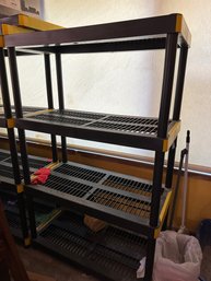 3 Plastic Shelving Units