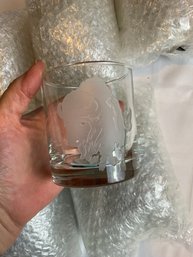 Set Of 6 Buffalo Glasses NIB