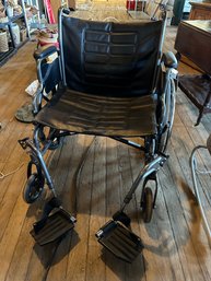 Extra Wide Wheel Chair With Foot Rests