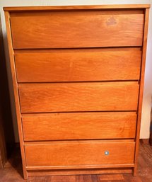 Mid Century Solid Wood Dresser