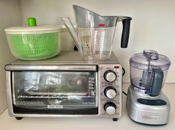 Black & Decker Toaster, Cuisinart Mini Chopper, OXO Measuring Cup & Salad Spreader