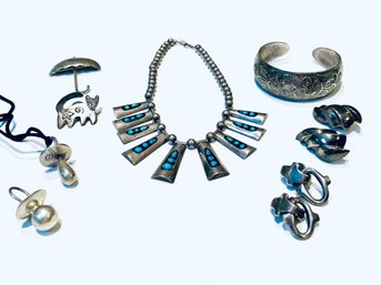 Robert Lee Morris Sterling Earrings & Misc Items