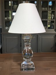 (2 Of 2) Paid $775 Each For RESTORATION HARDWARE Crystal Baluster Lamp - Slightly Smaller Than Others