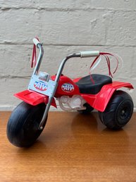 Processed Plastic ATV Three Wheeler Ride On Toy Honda Vintage