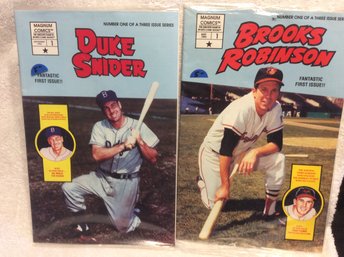 1992 Magnum Comics Duke Snider & Brooks Robinson Covers - L