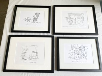 Set Of 4 - New Yorker Cartoon Prints - 'L'