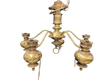 5 Light Oil Lamp Style Chandelier (Electric)