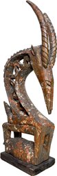 An Unusual Antique Bamana Chiwara Antelope Effigy (African)